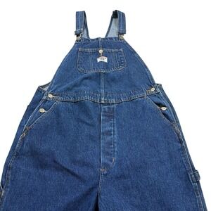 Lee Denim Overalls Mens Size Large Blue Jean Bib‎ Carpenter Workwear